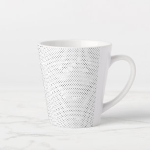 A modern design featuring a sleek combination of w latte mug