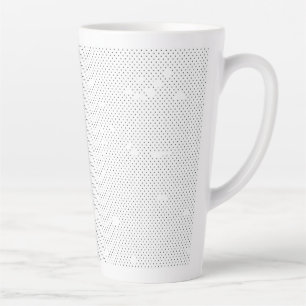 A modern design featuring a sleek combination of w latte mug