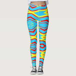A modern multicolor abstract "Ratti_Creative_Arts" Leggings