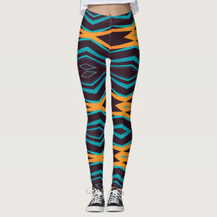 A modern multicolor abstract "Ratti_Creative_Arts" Leggings