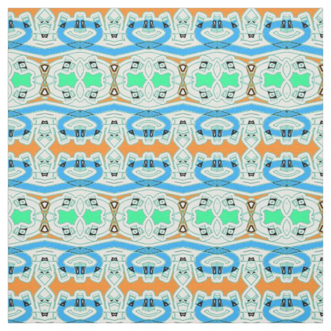A modern multicolor classic fabric print pattern  (Swatch)