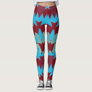 A modern multicolor seamless "Ratti_Creative_Arts" Leggings