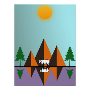 A Modern Nature Escape Poster