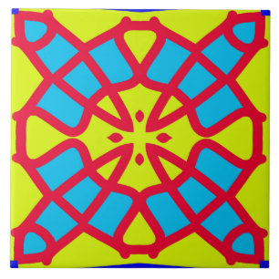 A modern seamless multicolor classic pattern ceram tile
