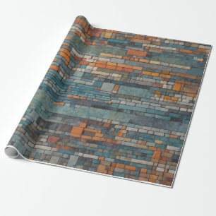 A modern take on mosaic patterns wrapping paper
