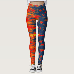 A modern vibrant "Ratti_Creative_Arts" Leggings