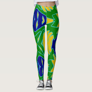 A modern vibrant "Ratti_Creative_Arts" Leggings