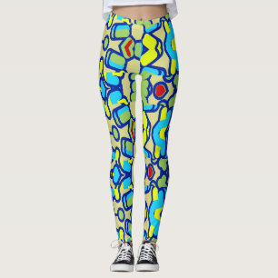 A modern vibrant "Ratti_Creative_Arts" Leggings