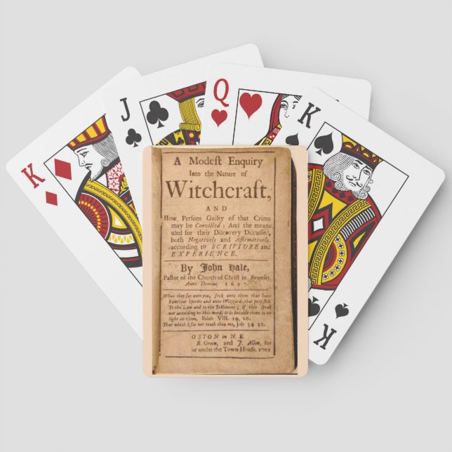 A Modest Enquiry into the Nature of Witchcraft Playing Cards (Back)