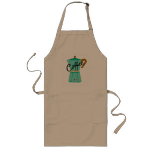 A moka pot of Italian coffee Long Apron
