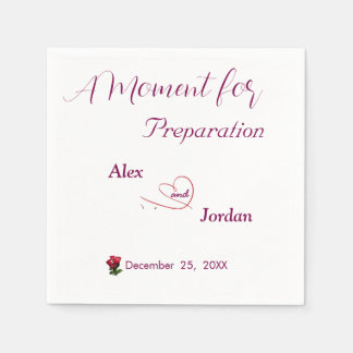 A Moment for Preparation Paper Napkin