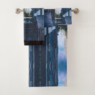 A Moment Hush in the City Limits Bath Towel Set