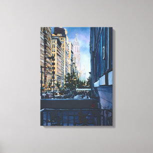 A Moment Hush In The City Limits Canvas Print