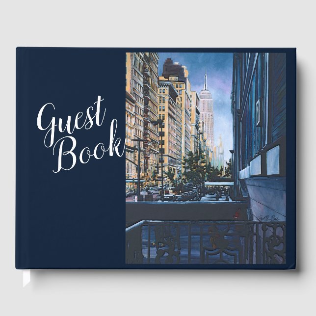 A Moment Hush in the City Limits Guest Book (Front)