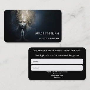 A Moment of Grace Meditation Art Business Card