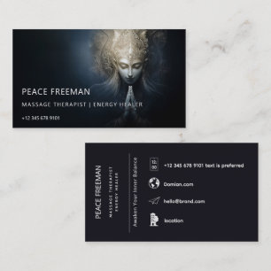 A Moment of Grace Meditation Art Business Card