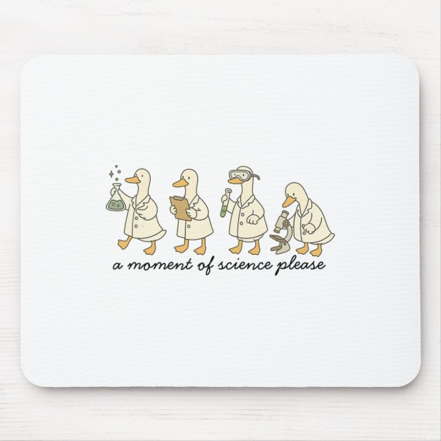 A Moment Of Science Please Funny Science Teacher S Mouse Mat (Front)