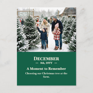 A Moment to Remember December Memory Photo Postcard