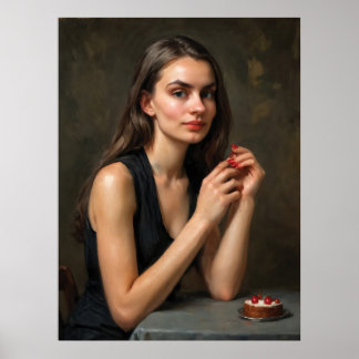 A Moment with Cherries Poster