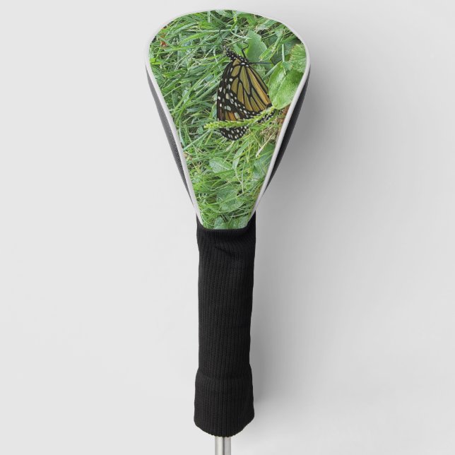 A Monarch Butterfly Golf Head Cover (Front)