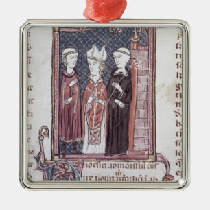 A Monk, a Bishop and an Abbot Metal Tree Decoration