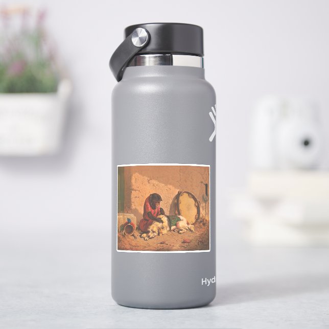 A Monkey And A Dog With A Large Tambourine (HydroFlask)