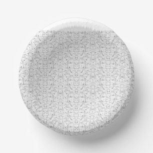 A monochrome pattern featuring numerous intersecti paper plate