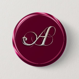 A-monogram 6 Cm Round Badge