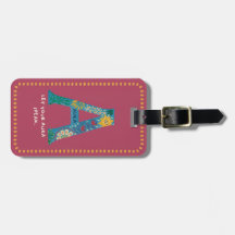 A Monogram Luggage Tag – Let Your Aura Speak 