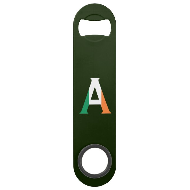 A Monogram overlaid on Irish Flag bocnt (Front)