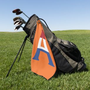 A Monogram overlaid on NLD Flag on or gtcnt Golf Towel