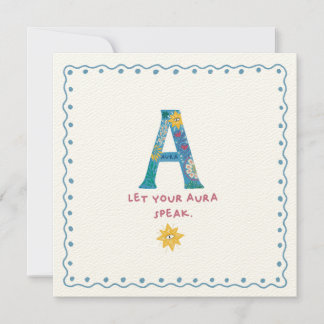A Monogram Thank You Card 