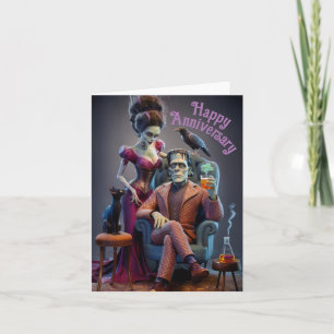 A Monster and His Bride, A Wedding Portrait Card