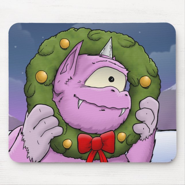 A Monster Christmas Miracle Mouse Pad (Front)