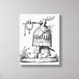 A Monster,'Les Songes Drolatiques de Pantagruel' Canvas Print