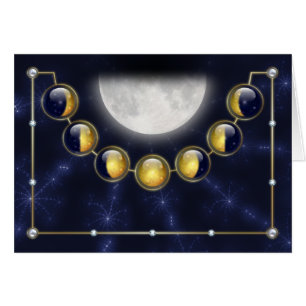 A Month in the Life of the Moon Card