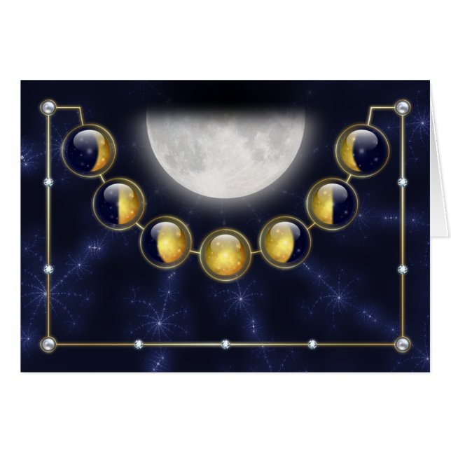 A Month in the Life of the Moon Card (Front Horizontal)