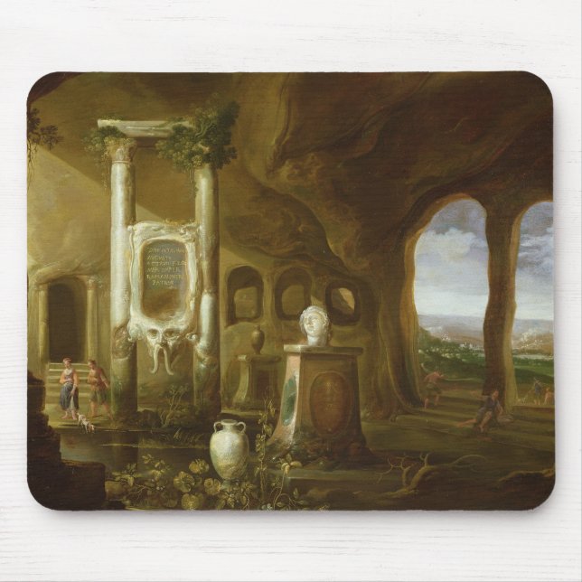 A monument to Augustus, in a grotto with Mouse Mat (Front)