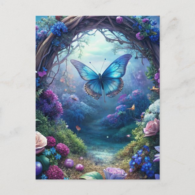 A Moonlit Butterfly Postcard (Front)