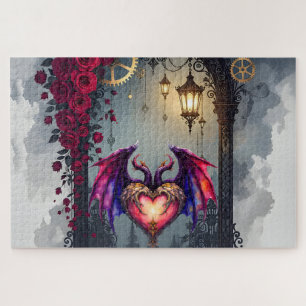A Moonlit Invitation –Love Turns the Gears of Time Jigsaw Puzzle