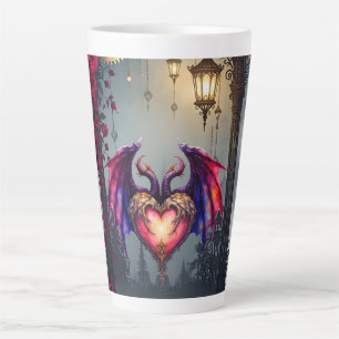 A Moonlit Invitation –Love Turns the Gears of Time Latte Mug
