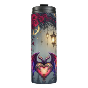 A Moonlit Invitation –Love Turns the Gears of Time Thermal Tumbler