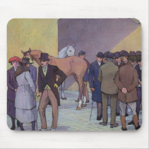A Morning at Tattersall's (oil on canvas) Mouse Mat