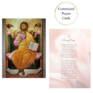 A Morning Prayer Card Orthodox Christian