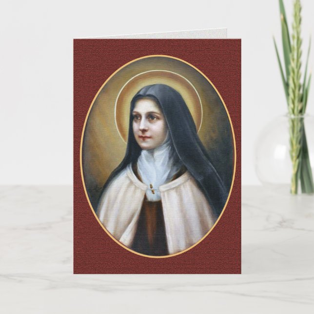 A MORNING PRAYER WRITTEN BY ST. THERESE CARD (Front)