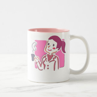 A morning without coffee is like sleep. Two-Tone coffee mug