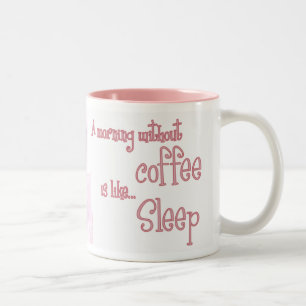 A Morning Without Coffee is Like...Sleep Two-Tone Coffee Mug