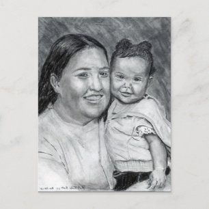 A Mother and her Baby ... December 2004 Postcard