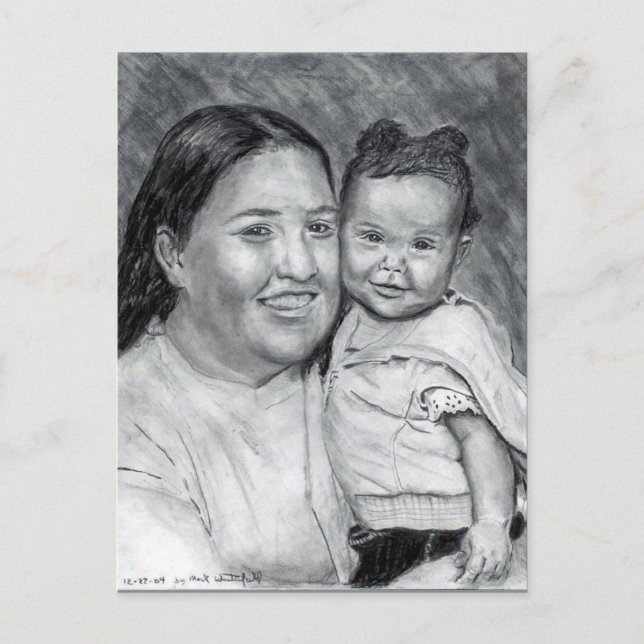 A Mother and her Baby ... December 2004 Postcard (Front)