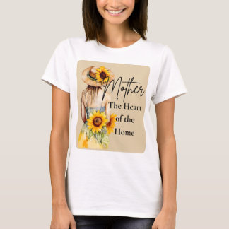 A mother in a sundress with bible verse T-Shirt